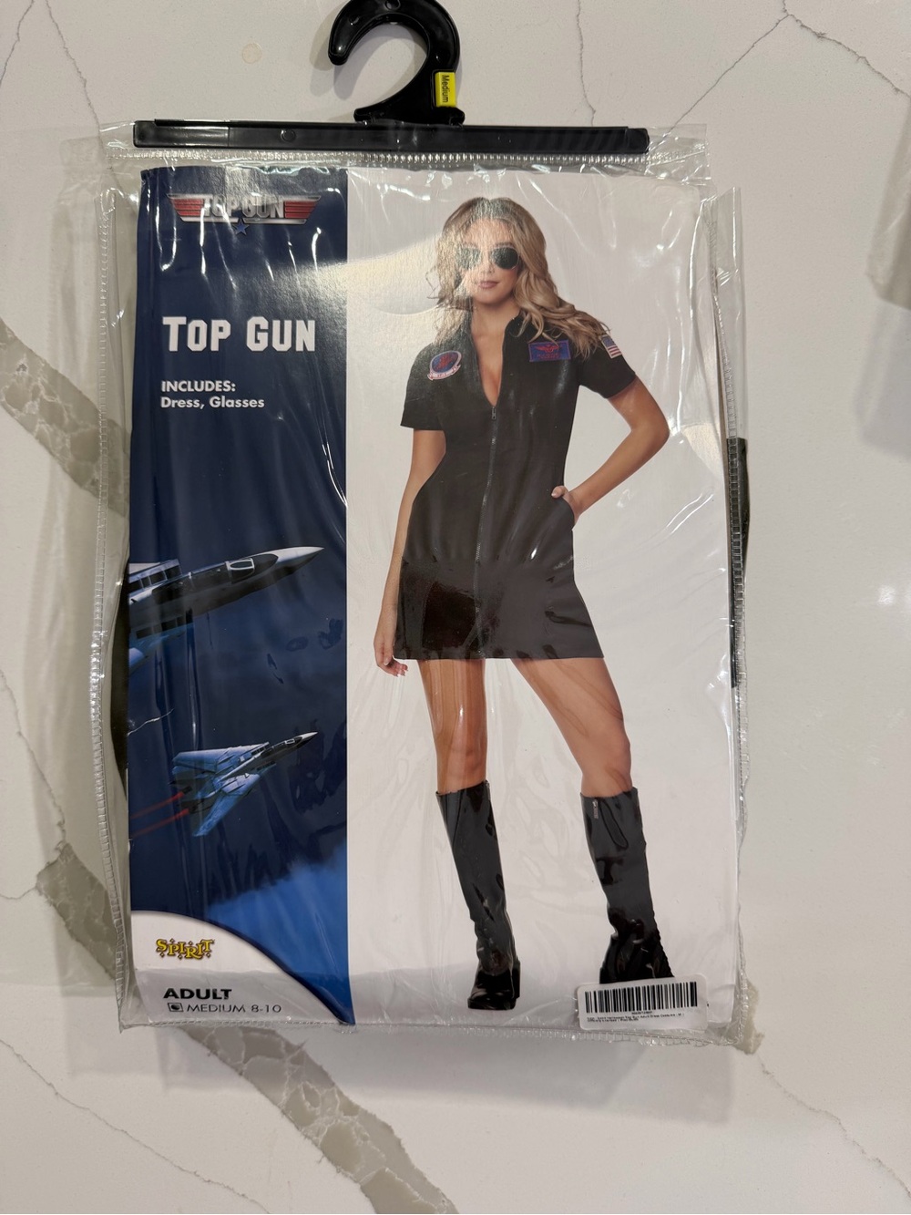 Top Gun Women's Black Flight-Inspired Tunic Dress